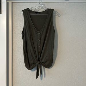 Sanctuary olive green top, size L